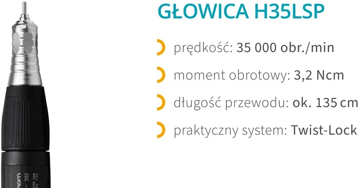 Activeshop Nagų frezos antgalis Saeyang H37LSP Marathon nagų frezoms