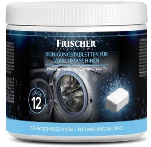 „Frischer“ skalbimo mašinos valymo tabletės, 12 vnt.