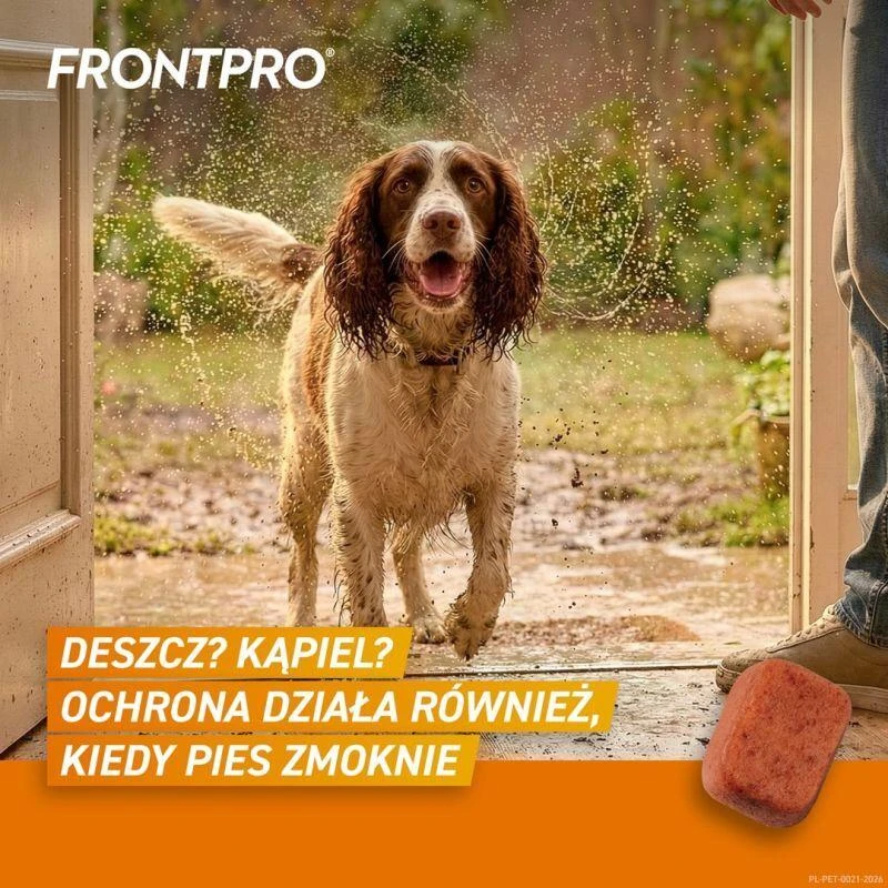 FRP FRONTPRO Tabletės nuo blusų ir erkių šuniui (>10-25 kg) – 3x 68mg