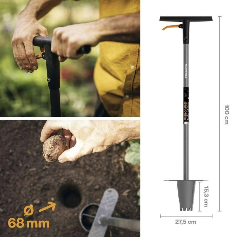 Fiskars Ergo ergonomiškas įrankis svogūnėlių sodinimui