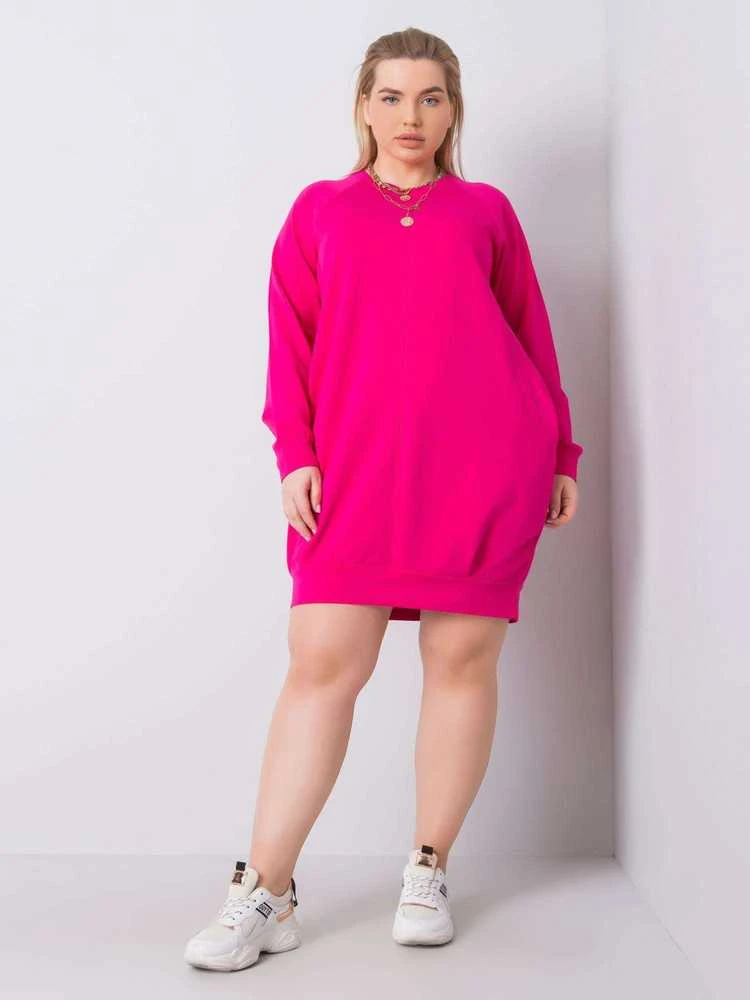 Fuksijų spalvos suknelė