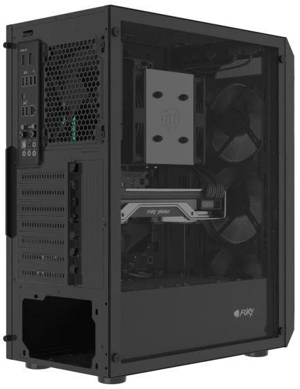 Ausinės FURY KOMPIUTERIO KORPUSAS FURY SHOBO SH4F MIDI TOWER Juodas SU LANGU