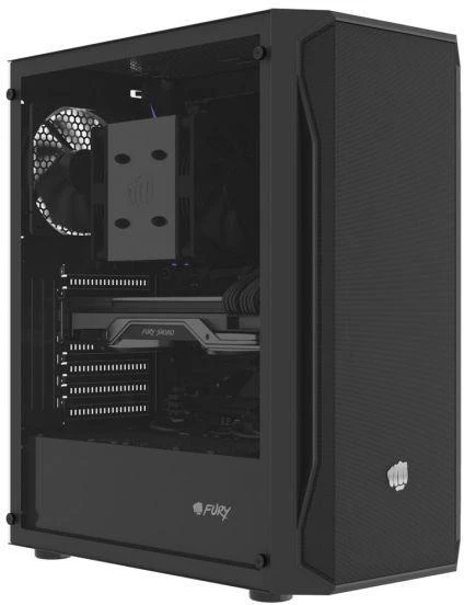 Ausinės FURY KOMPIUTERIO KORPUSAS FURY SHOBO SH4F MIDI TOWER Juodas SU LANGU