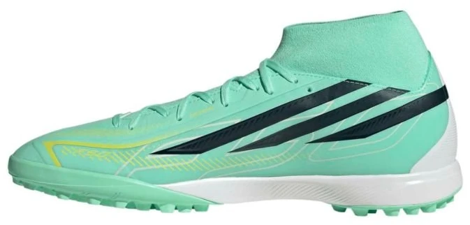 Futbolo bateliai adidas F50 Hyperfast League Mid TF, žalsvi