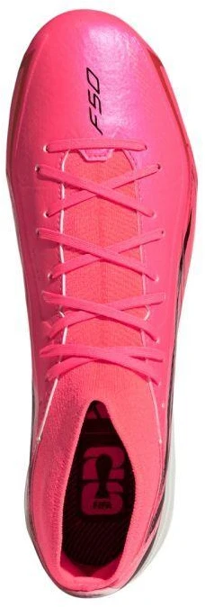 Futbolo bateliai Adidas F50 Hyperfast League Mid FG, rožiniai, KJ6714