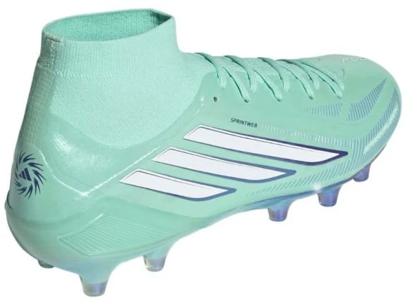 Futbolo bateliai adidas F50 Sparkfusion Elite Mid FG/AG, šviesiai žali