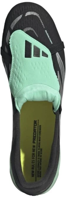 Futbolo bateliai adidas Predator Pro FT FG, juodi ir žalsvi