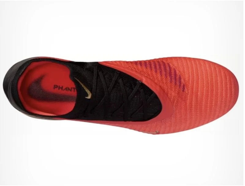 Futbolo bateliai Nike Phantom 6 Low Elite FG, ryškiai raudoni ir juodi