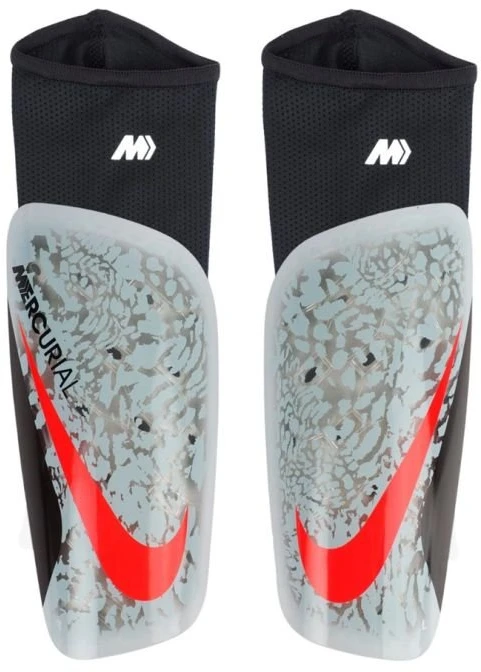 Futbolo blauzdų apsaugos Nike Mercurial Lite, pilkos, XL dydis