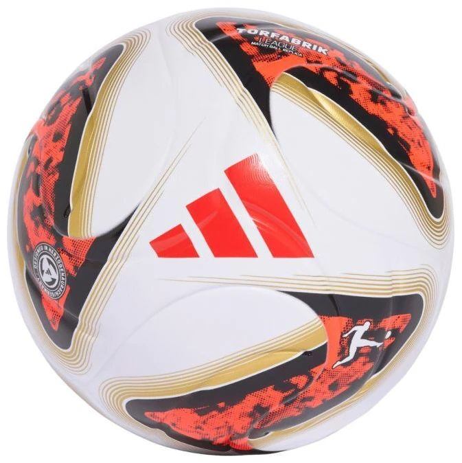 Futbolo kamuolys adidas Bundesliga 26/27 Torfabrik League Box, baltas-oranžinis-auksinis HY5057
