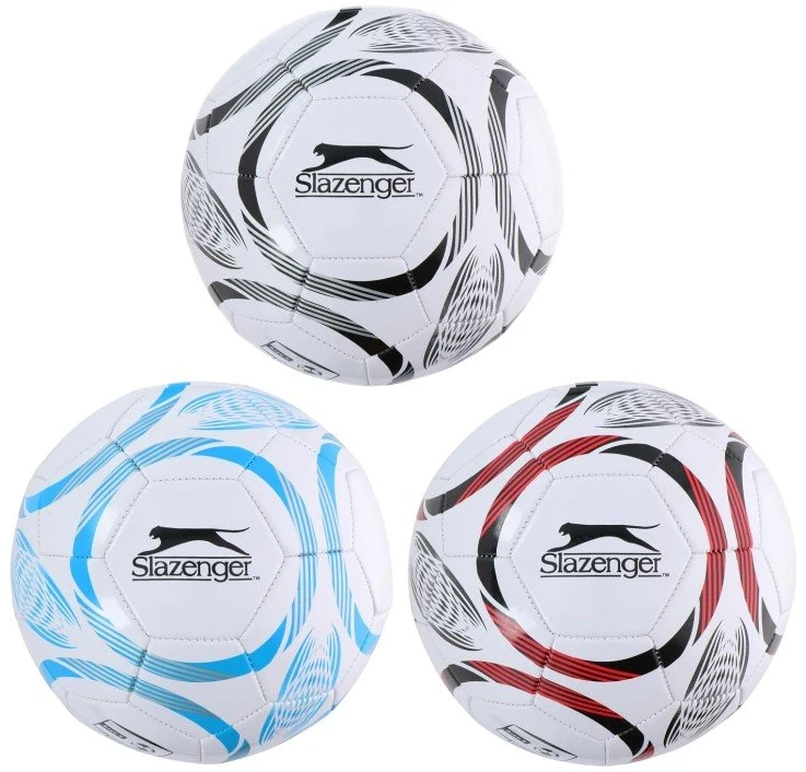 Futbolo kamuolys Slazenger 32 panelių, 5 dydis, baltas/raudonas