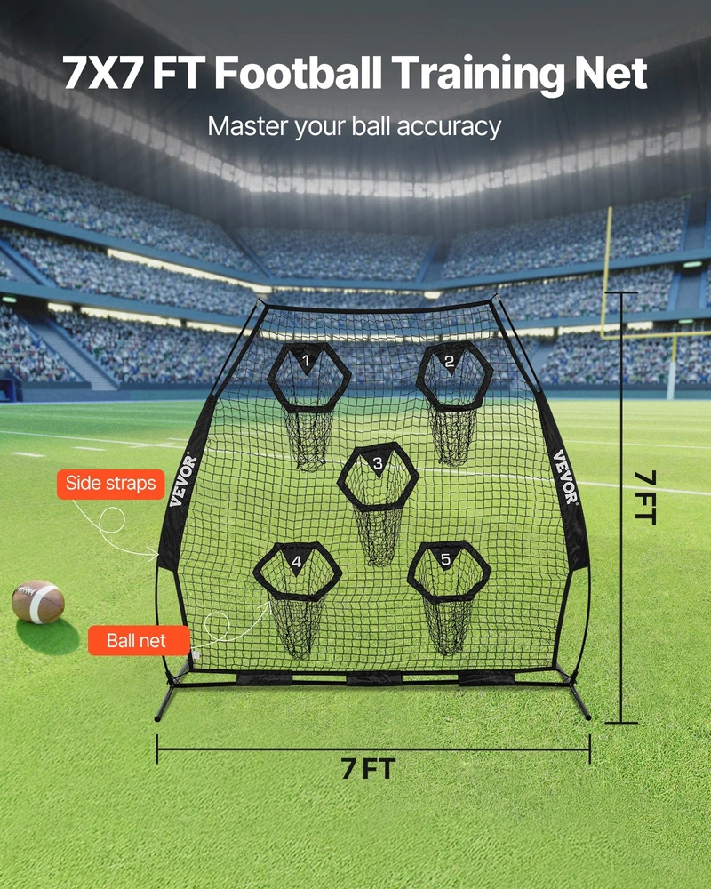 Vevor Futbolo treniruoklis su taikinių tinklu 2134 mm