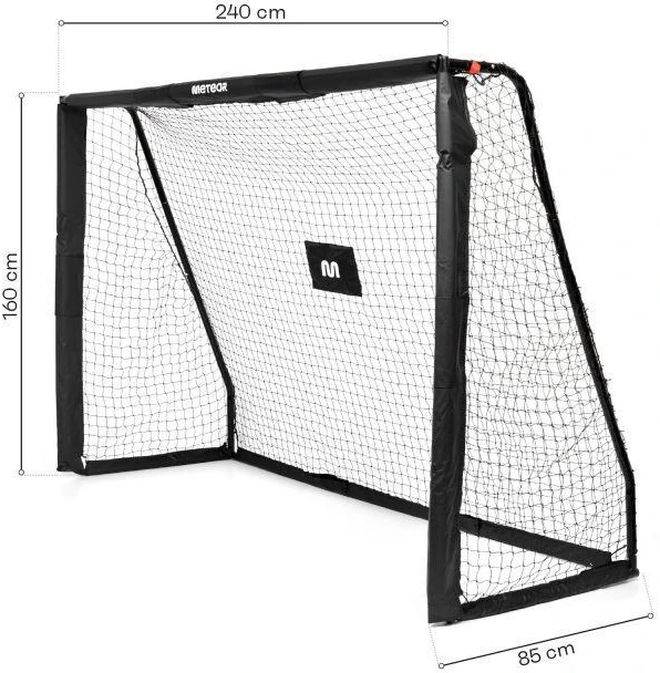 Meteor plieniniai futbolo vartai 240x160x85 nešiojami