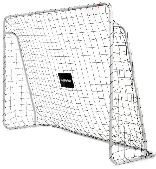 Meteor plieniniai futbolo vartai 240x170x80 su kilimėliu nešiojami