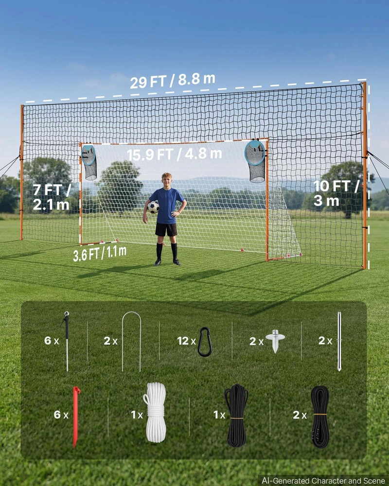 VEVOR Futbolo vartai 4,84 x 2,12 m