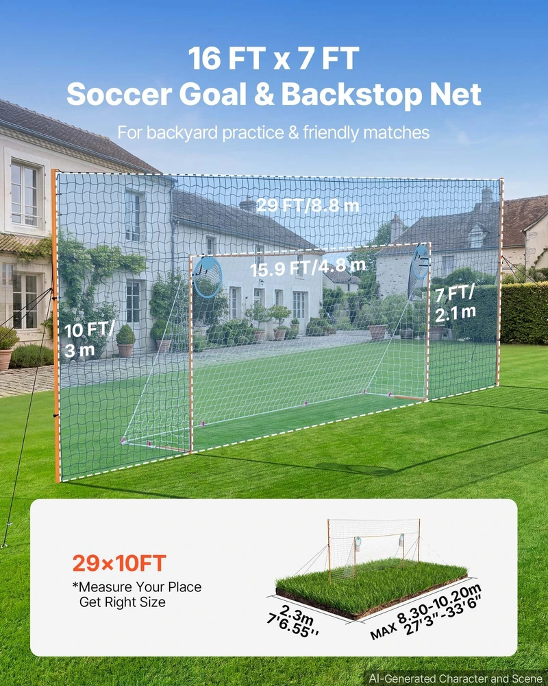 VEVOR Futbolo vartai 4,84 x 2,12 m