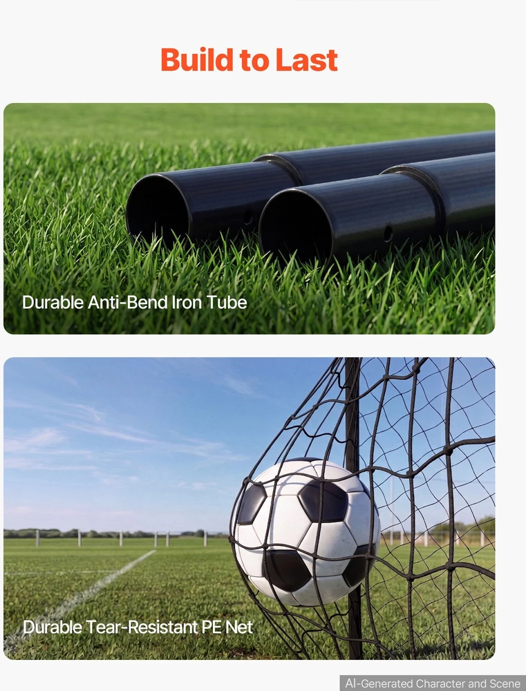 Futbolo vartai VEVOR DKS-86530, 3 x 2 m