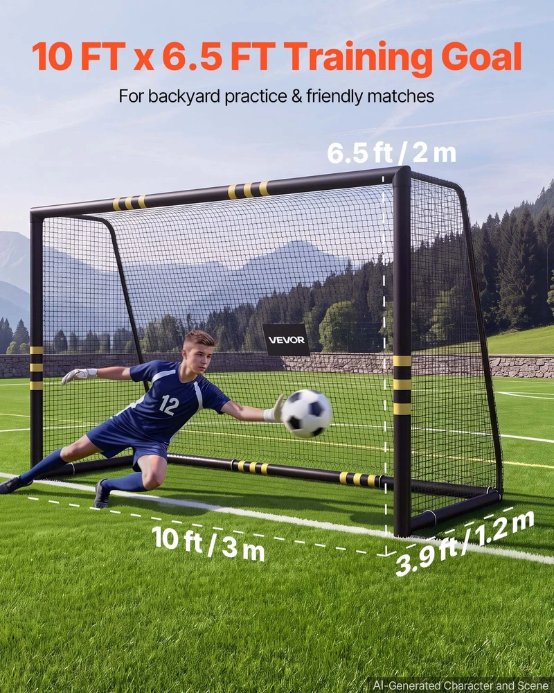Futbolo vartai VEVOR DKS-86530, 3 x 2 m