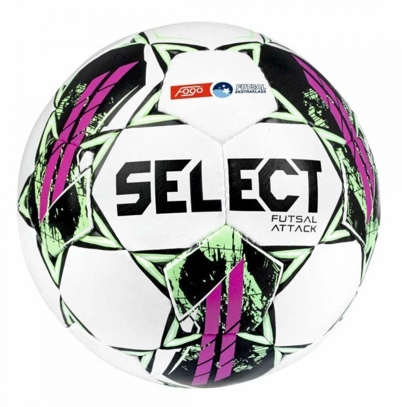 Select Futsalo "Attack FOGO Ekstraklasa" kamuolys, baltas