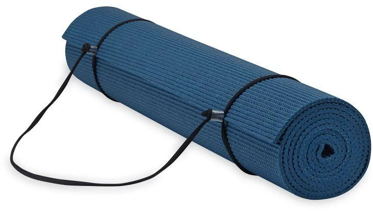 Gaiam Essentials 6 mm jogos kilimėlis su tamsiai mėlyna 63314