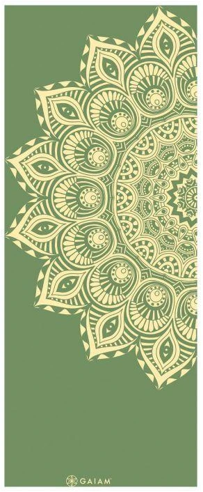 GAIAM jogos kilimėlis OLIVE HAZE MANDALA 6 MM 66825