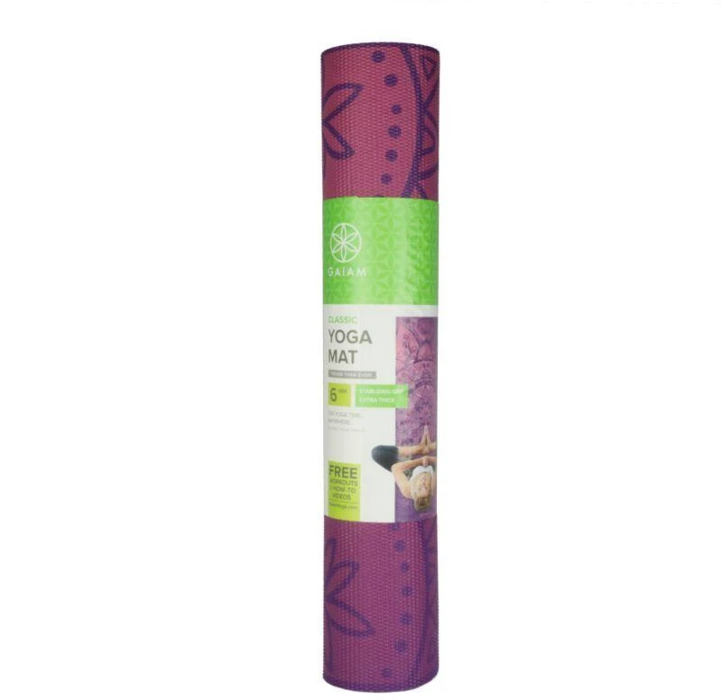 Gaiam Premium Atėnų Rožinė Jogos Kilimėlis 6 mm 63958