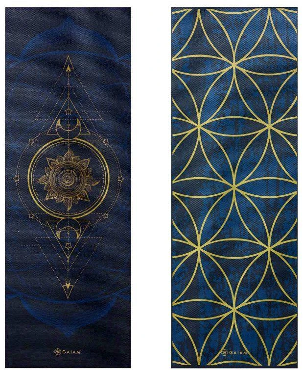Gaiam Saulė ir Mėnulis dvipusės jogos kilimėlis 6mm 63419