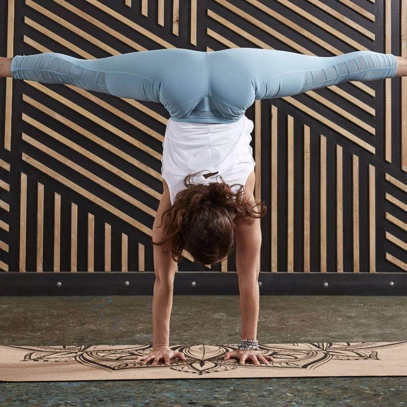 Aktivo Gaiam spausdintas kamštinio ąžuolo mandalos jogos kilimėlis 5 mm 63495