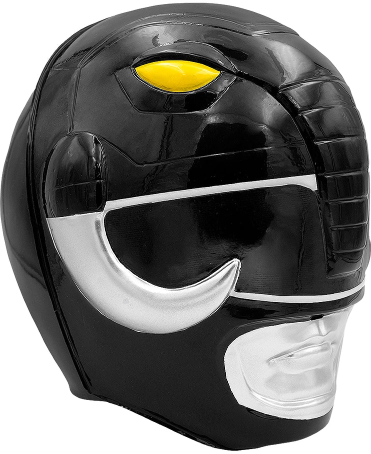 Galingojo reindžerio šalmas suaugusiesiems (juodas, mėlynas, baltas) – „Galingieji reindžeriai“ (Power Rangers)