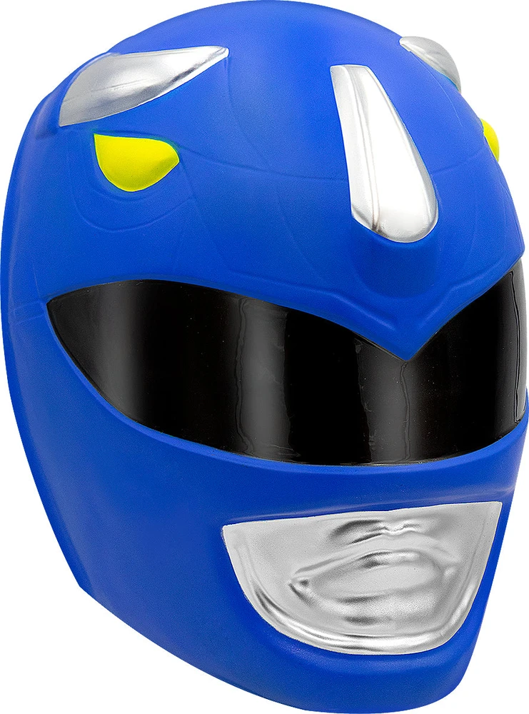 Galingojo reindžerio šalmas suaugusiesiems (juodas, mėlynas, baltas) – „Galingieji reindžeriai“ (Power Rangers)