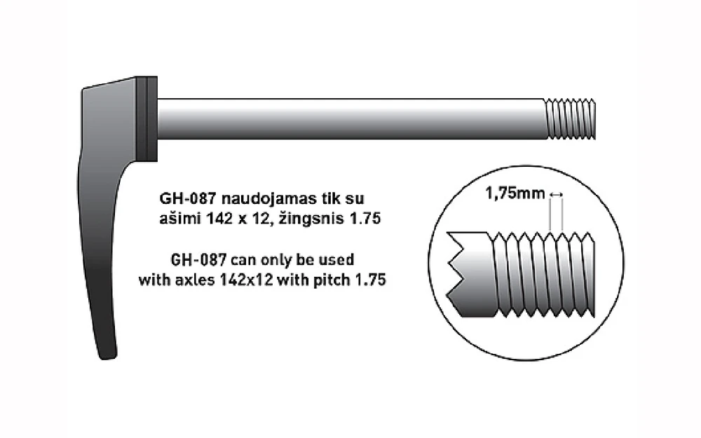 Galinio perjungėjo auselė Union GH-087