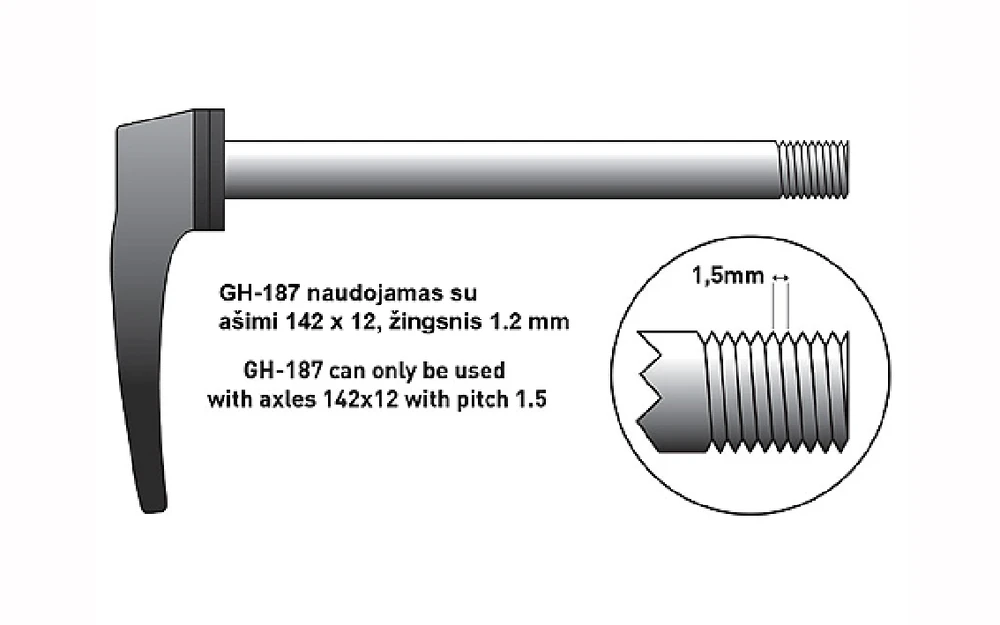 Galinio perjungėjo auselė Union GH-187