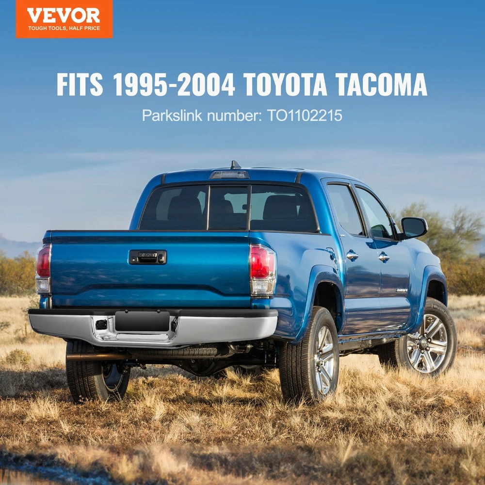 VEVOR Galinis laiptų chromuotas bamperis Toyota Tacoma