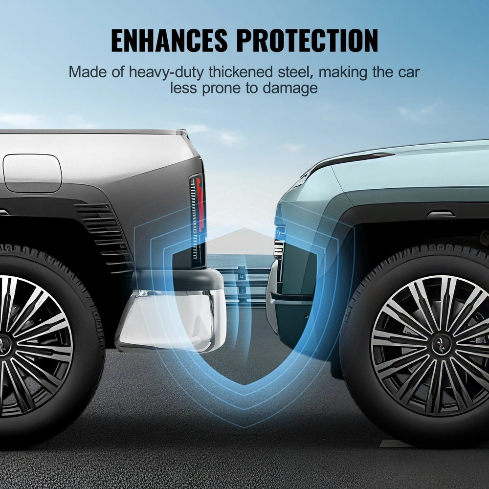 VEVOR Galinis laiptų chromuotas bamperis Toyota Tacoma