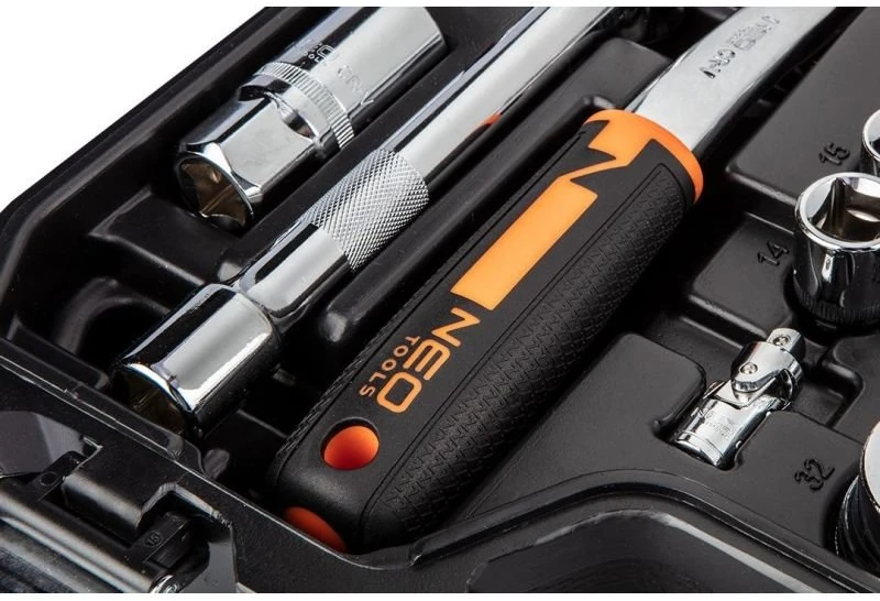 Zestaw Rinkinys 1/2", 1/4", 82 dalių CrV tipo veržliarakčių rinkinys