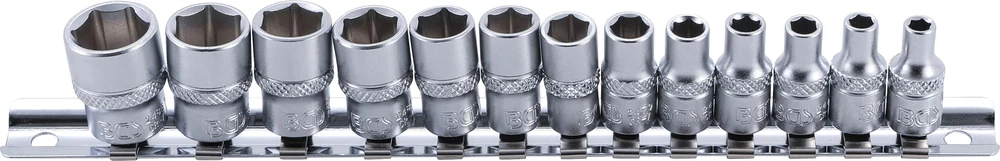 BGS GALVUČIŲ RINKINYS, ŠEŠIAKAMPIS | 6,3 MM (1/4") JUNGTIS | 4–14 MM | 13 VNT. (9102)