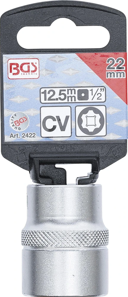 GALVUTĖ, „SUPER LOCK“ | 12,5 MM (1/2") KVADRATINIS SUJUNGIMAS | 22 MM (2422)