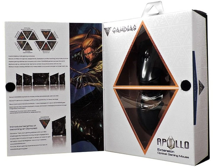 Gamdias Apollo Optinė - optinė žaidimų pelė (3200 DPI)