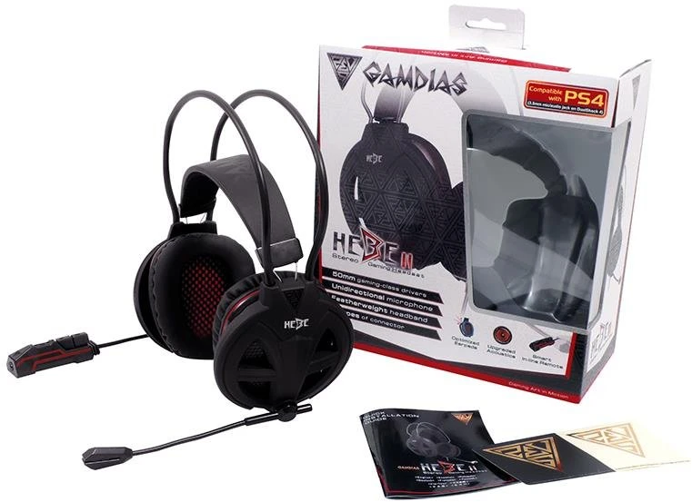 Gamdias Hebe V2 - Stereo Ausinės Žaidimams su mikrofonu (PC-PS4)