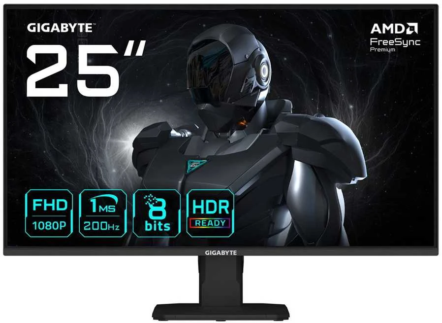 Monitorius Gigabyte GS25F2 EU | 24.5" | IPS | FHD | 200 Hz | 1 ms | 1920 x 1080 pikselių | 300 cd/m²