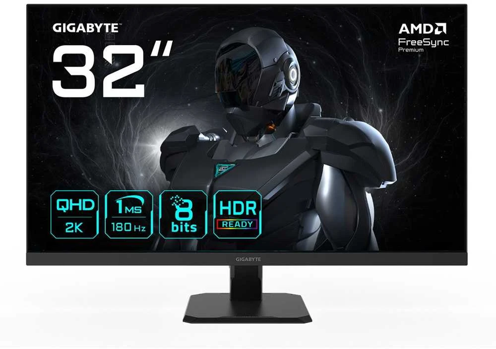 Gigabyte | GS32QA | 32 " | SS IPS | QHD | 180 Hz | 1 ms | 2560 x 1440 pikselių | 300 cd/m² | HDMI jungtys quantity 2