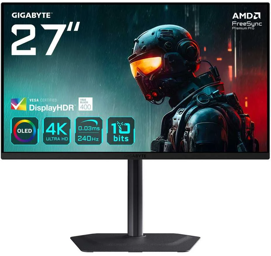 Monitorius Gigabyte MO27U2 - 240Hz | 4K | QD OLED | 27''