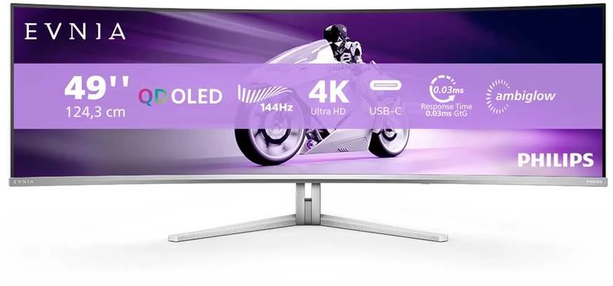 Monitorius PHILIPS 49M2C8900L/00 | 49" | QD-OLED | 5120x1440 | 144Hz