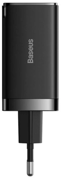 Baseus GaN5 Pro sieninis įkroviklis 2xUSB-C + USB 65W Juodas