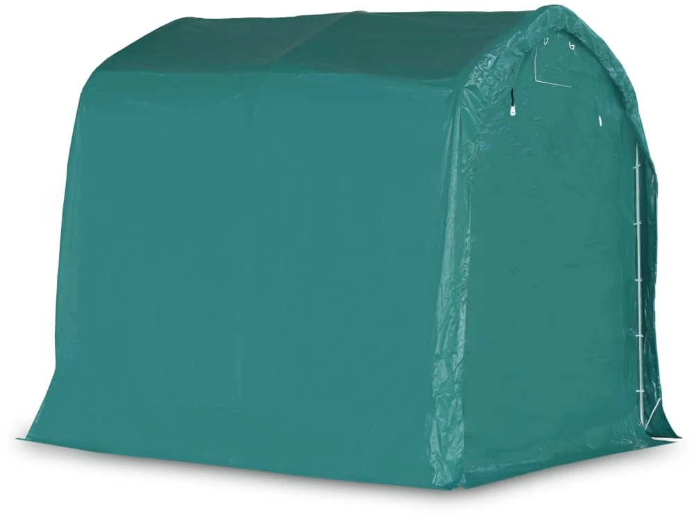 Garažas-palapinė, žalios spalvos, 1,6x2,4m, PVC (310022+310023)