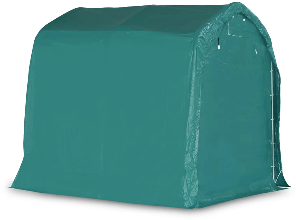 Garažas-palapinė, žalios spalvos, 2,4x2,4m, PVC (310024+310025)