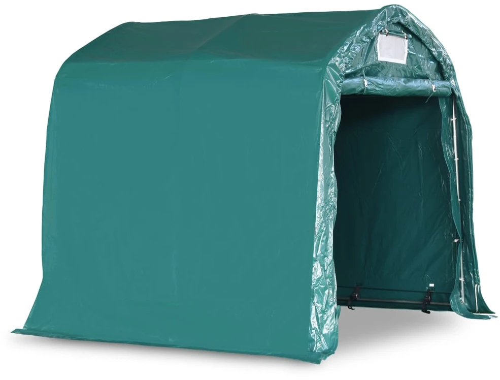 Garažas-palapinė, žalios spalvos, 2,4x2,4m, PVC (310024+310025)