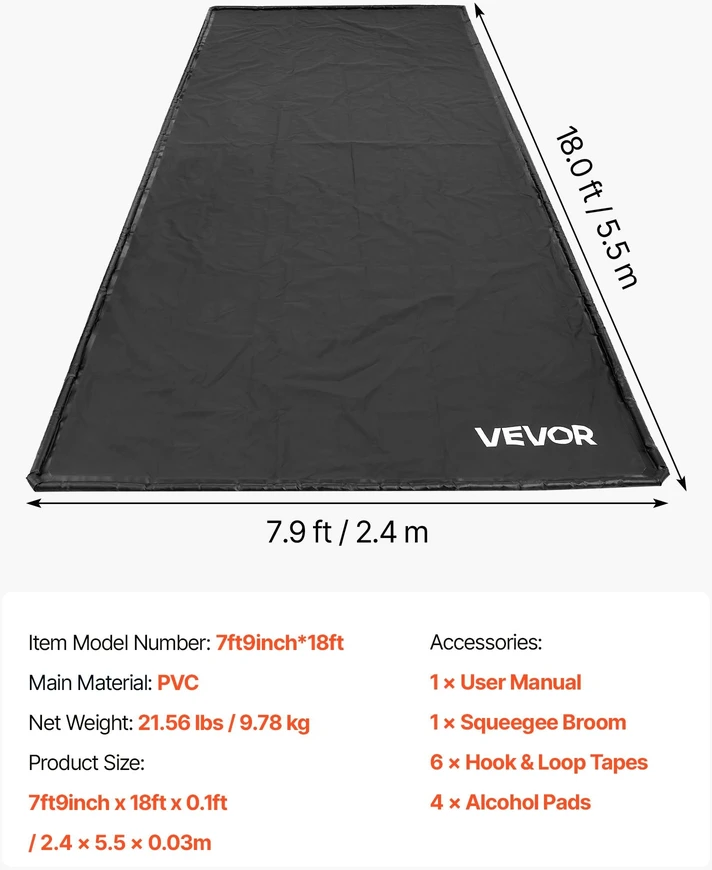 Vevor Danga grindims 2,4 x 5,5 m garažui