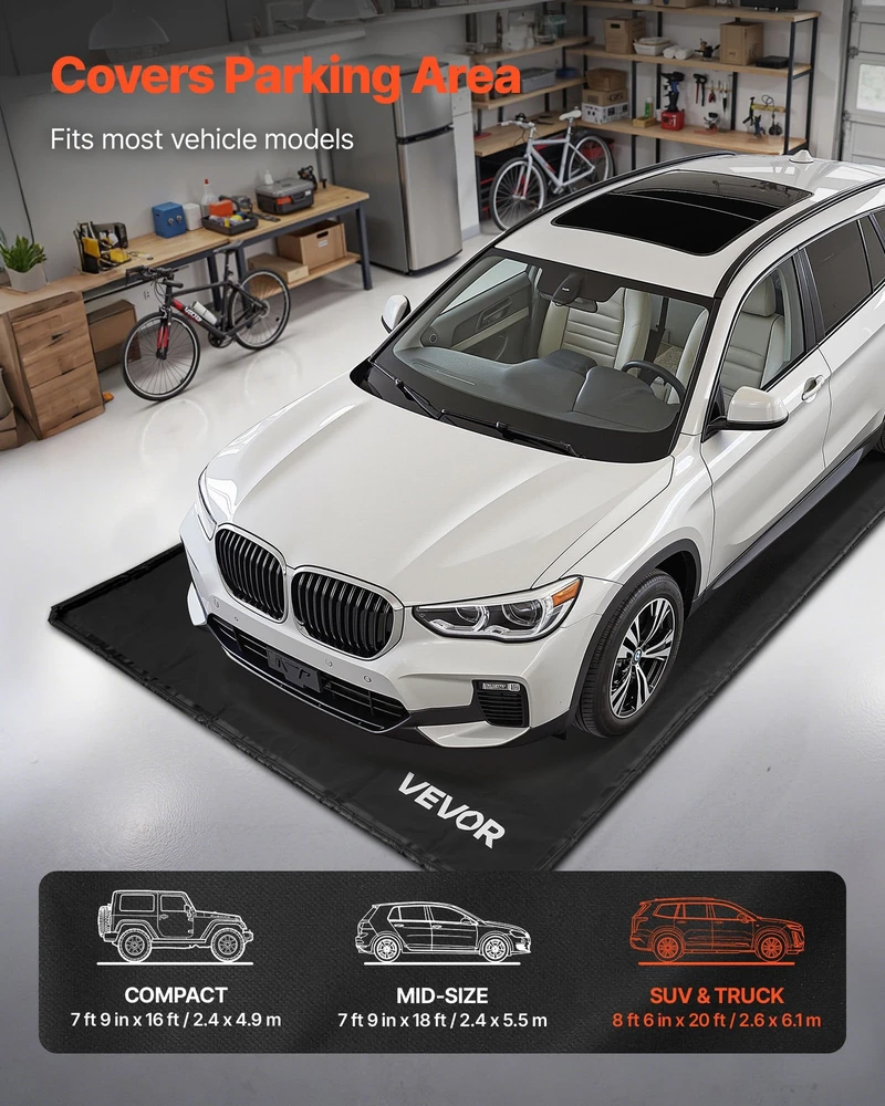 Vevor Nepraleidžiantis kilimėlis automobiliams 2.6 x 6.1 m