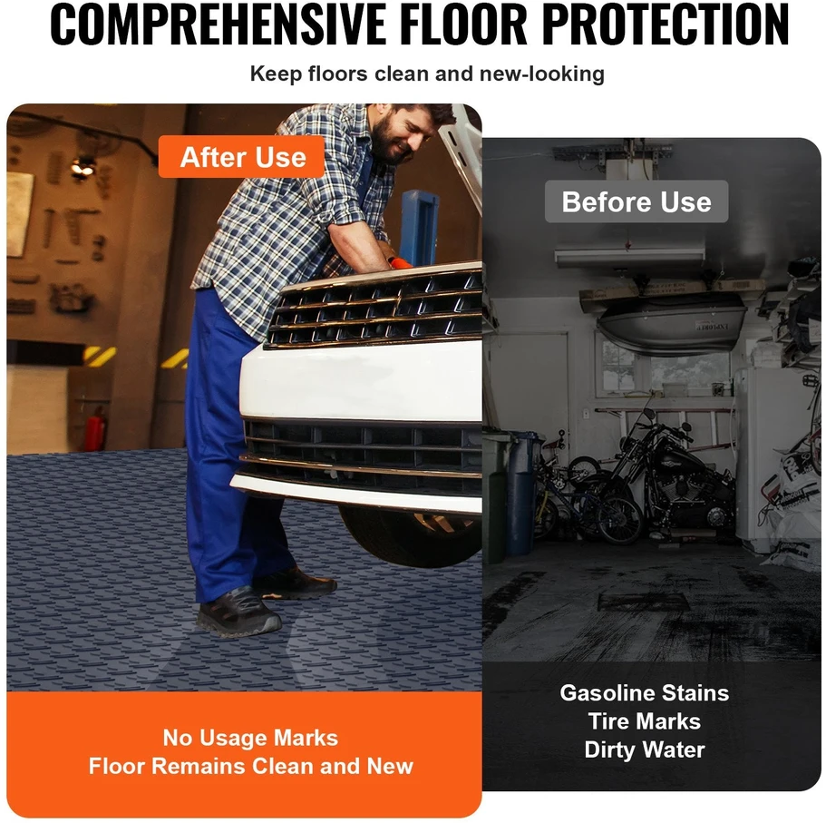 VEVOR Interlocking spynų garažo plytelės